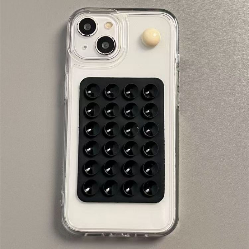 Phone Accessories - เคสโทรศัพท์ซิลิโคนพร้อมที่ยึดติดแน่น ไม่ลื่น ฐานยึดแบบสุญญากาศ ยึดเกาะได้ดี สำหรับถ่ายเซลฟี่และวิดีโอ