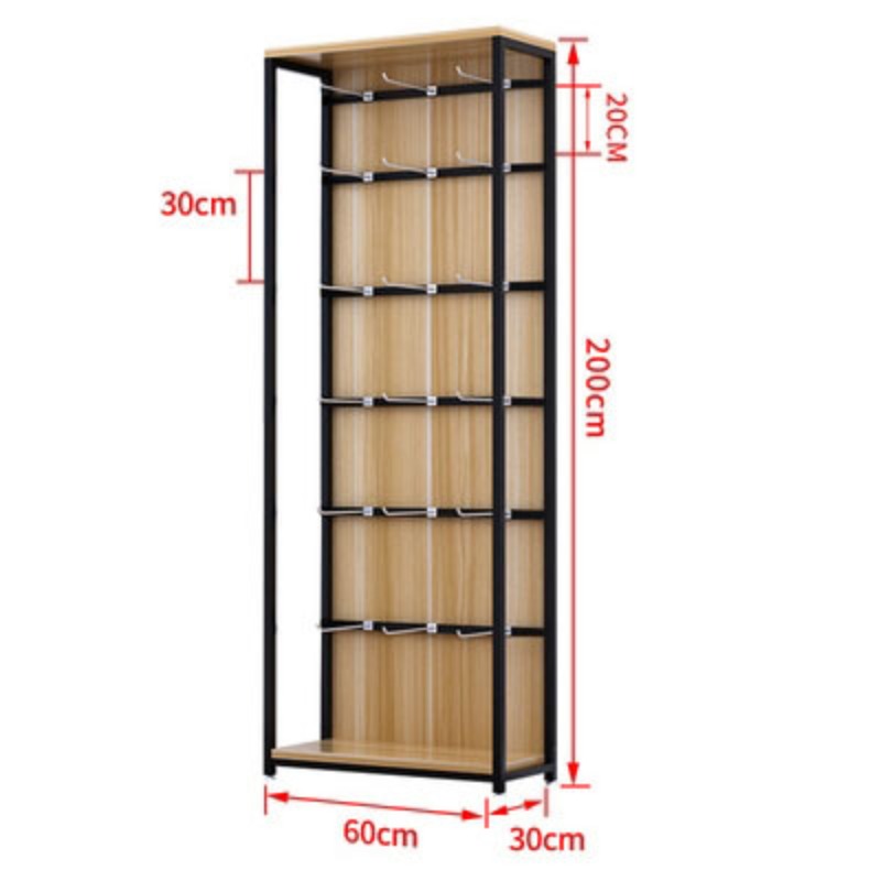 Phone Accessories Rack Display - ตู้โชว์สินค้าในซูเปอร์มาร์เก็ต รองเท้าแตะ โทรศัพท์มือถือ เครื่องเขียน อุปกรณ์เสริม ตะขอแขวน